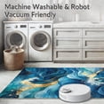 thumbnail image 5 of ODIKA 6'x9' Machine Washable Non-Slip Area Rug, Gilded Ocean All Weather Non Shedding Deck High Traffic Rug, Blue, 71103, 5 of 7