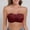 A1_Wine, variant on VISALY Women's Lace Strapless Bandeau Bra Padded Wireless Anti-Slip Tube Top Bra High Support Lace Comfortable Breathable Bra Non-Slip Seamless Convertible Bralette Sleeveless Bralettes Black L