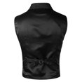 thumbnail image 5 of Men's Fashion Court Style Suit Vest Sleeveless Jacket for Formal and Casual Wear, 5 of 7