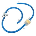 thumbnail image 1 of Motorcycle Hose Petrol Fuel Line Hose Gas Oil Pipe Tube Gasoline Fuel Filter Line Clamp with Inline Shut Off Valve for Mini Motorcycle Dirt Bike Moped Scooter, 1 of 1