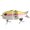 A, variant on Multi-Jointed Swimbait Lure, Slow Sinking Hard Body Fishing Bait with Dual Treble Hooks, Realistic Swimming Action for Bass Trout & Saltwater Game Fish