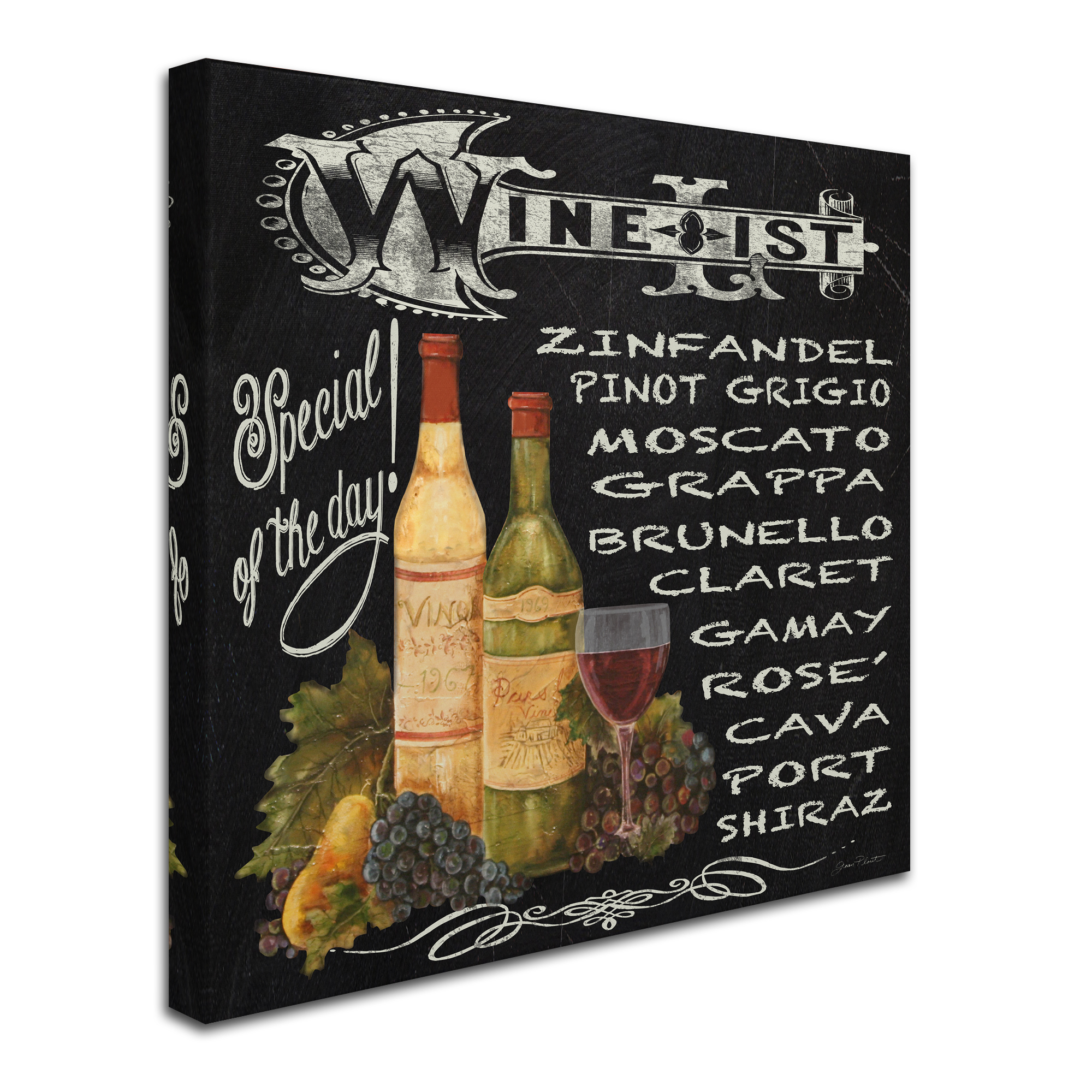Trademark Fine Art 'Wine 2' Canvas Art by Jean Plout