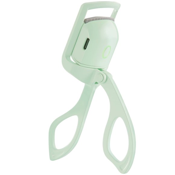 Heated Eyelash Curler, Electric Eyelash Curlers, USB Rechargeable Eye Lash Curler with Comb, 3 Heating Modes Quick Natural Curling Eye Lashes for Long Lasting Green
