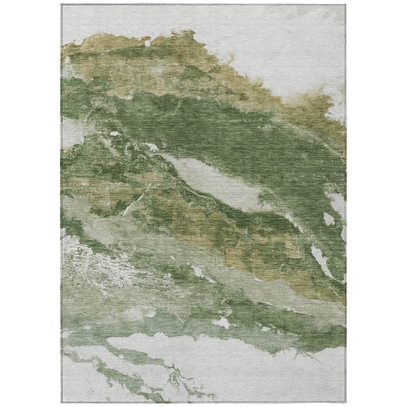 Dalyn Rugs Machine Washable Indoor/Outdoor Chantille ACN2054 Green 2'6" x 3'10" Rug