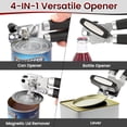 thumbnail image 7 of Behome Can Opener with Bottle Opener, Heavy Duty Manual Can Opener with With Turn Knob & Soft Handle, for Kitchen Seniors Friendly, Black, 7 of 7