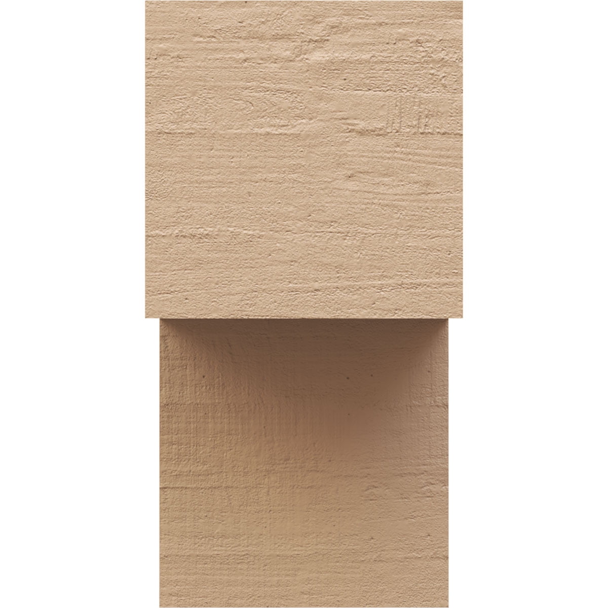 8"W x 8"D x 16"H Wide Chapel Hill Rough Cedar Woodgrain TimberThane Corbel, Primed Tan
