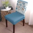 thumbnail image 2 of Chair Covers Ocean Shells Boho Dining Chair Slipcovers Blue Coral Starfish Stretch Removable Chair Seat Protector Party Decoration Set of 1, 2 of 6