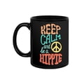thumbnail image 1 of Keep Calm And Be A Hippie Mug Mug  -Image by Shutterstock,, 1 of 4