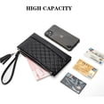 thumbnail image 5 of Cartera de cuero TUNC para mujer Negra Grande Sencillez, 5 of 5