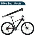 thumbnail image 3 of Bike Seat Posts Shock Absorbing Bike Saddle Post Seat Tube Gloss Black Gray 1 Pc 30.8x400mm Carbon Fiber, 3 of 8