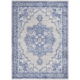 thumbnail image 3 of Nourison Whimsicle Persian Farmhouse Grey Blue 6' x 9' Area Rug, (6' x 9'), 3 of 9