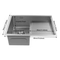 thumbnail image 2 of TFCFL Modern Stainless Steel Laundry Sink Wash Basin With Washboard Laundry Utility Sink, 2 of 16