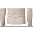 thumbnail image 4 of Kctiaxy Turtleneck Sweater Men Fashion Long Sleeve Pullover Knitted Sweater Vintage Solid Color Striped Stretch Knitwear, 4 of 6
