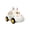 A003- White Rabbit, variant on Push Car White Bunny Soft Rubber 1 Piece Play Toys for 1 Year Old First Birthday Gift