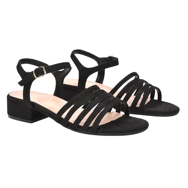 XY London Sandales à Talon Bas pour Femmes Katie