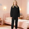 thumbnail image 4 of RUTAYY Children Boys Girls Jumpsuits Long Sleeve Soft Cozy Solid Color Zipper Home Wearr Elegant Chic Romper, 4 of 6