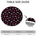 thumbnail image 6 of Breast Cancer Round Fitted Tablecloth with Elastic Edge,Dining Table Cover Waterproof,Outdoor Round Tablecloth for Camping,Dining,Indoor and Outdoor, 6 of 7