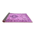 thumbnail image 2 of Ahgly Company Indoor Square Medallion Purple Traditional Area Rugs, 3' Square, 2 of 4