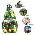 thumbnail image 5 of Lsque st. patrick’s day gnomes Pattern Cross Chest Bag Diagonally – Premium Durable Front Chest Sling with Adjustable Padded Strap, High-Capacity Storage, 5 of 6