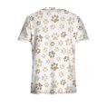 thumbnail image 5 of Snoarin Summer Plus Size Summer Tops for Women Tops Short Sleeve V-neck Tops Working Uniform Floral Print With Three Pockets Blouse Work Uniforms for Women on Clearance, 5 of 5
