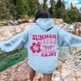 thumbnail image 3 of Pink Graphic Hoodie For Women 2024 Cute Preppy Sweatshirt Long Sleeve Drawstring Pullover Tops With Pockets, 3 of 5
