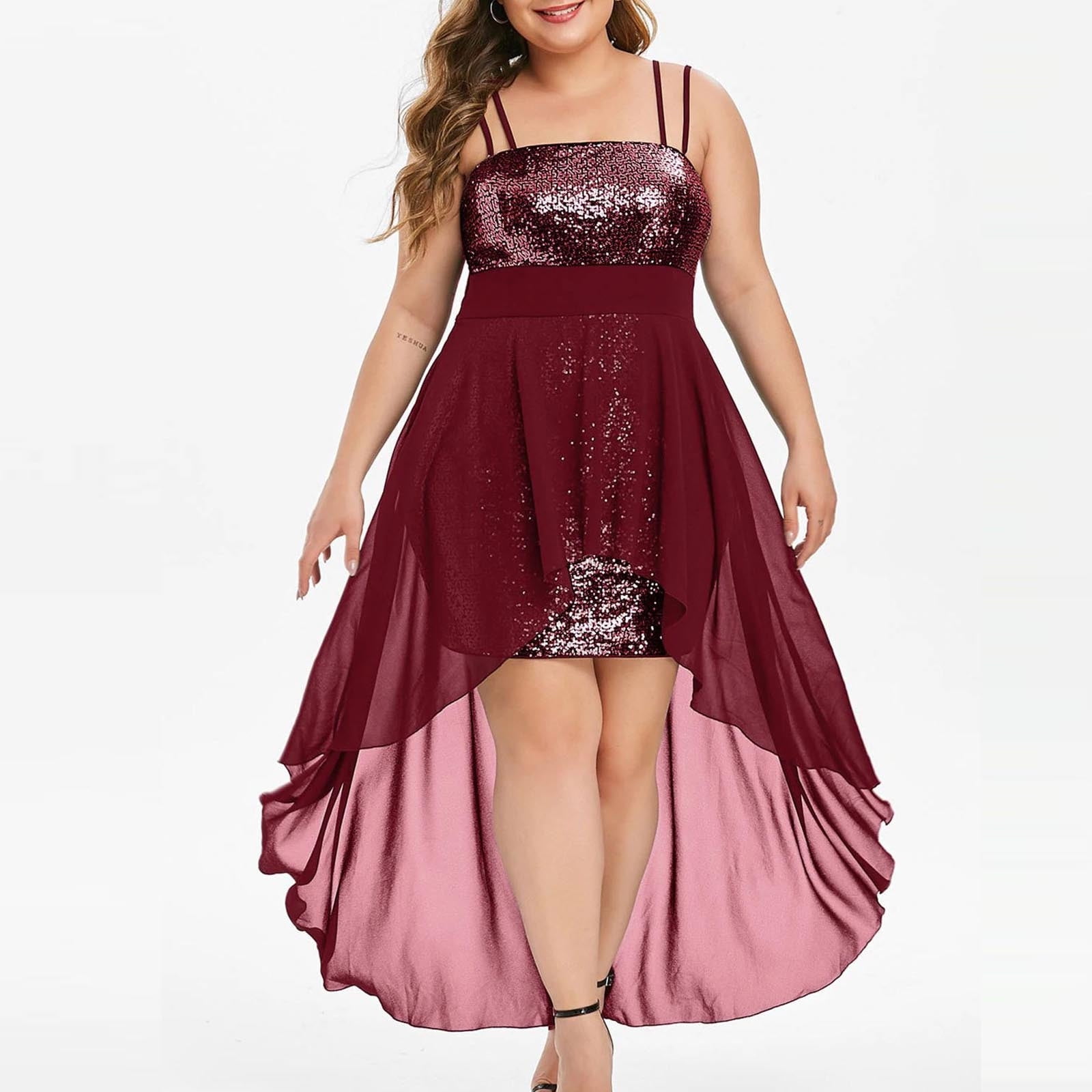 red and black semi formal dress