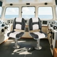 thumbnail image 2 of Gymax 2-Pack Boat Seats Waterproof PVC Leather Cabin Seating w/ Thick Sponge Padding, 2 of 10
