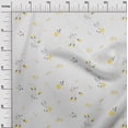 thumbnail image 2 of oneOone Cotton Cambric White Fabric Leaves & Flowers Floral Fabric For Sewing Printed Craft Fabric By The Yard 56 Inch Wide, 2 of 4
