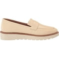 thumbnail image 2 of Naturalizer Women's Adaline Slip-On Platform Loafers Vanilla Cream Beige Leather 8.5M, 2 of 5