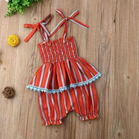 Camisole Tutu - Infant Baby Girls Kids Rainbow Stripes Camisole Tutu Shirt Top Shorts Set Summer Outfit Clothes