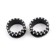 thumbnail image 1 of Bouchons de Tunnels en Silicone avec Pointes en Silicone Double Évasée Ensemble de 2, 1 of 4