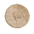 thumbnail image 3 of REGALWOVEN Area Rug Faux Fur Carpet for Home, 3x3 Feet Round, Khaki, 3 of 8