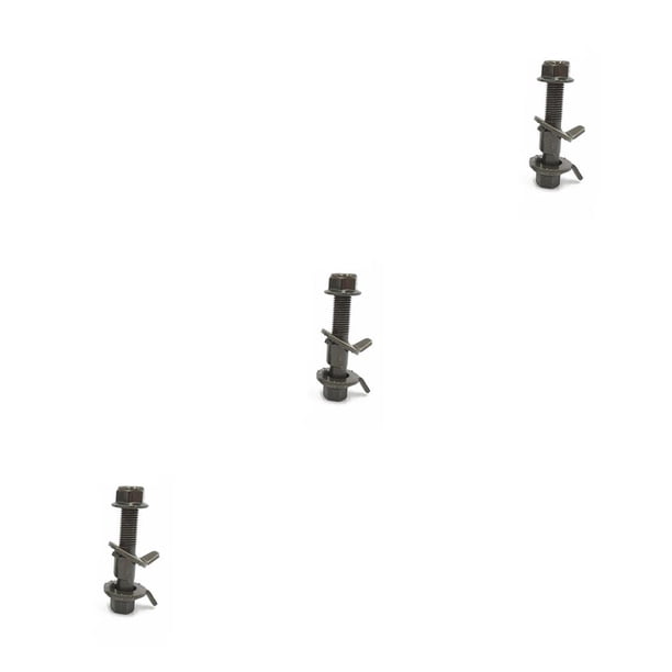 Sidaley 3 piezas de pernos de Camber de alineación de ruedas, tornillo de reparación de automóviles de hierro, neumático de repuesto Type1 NO1