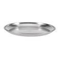 thumbnail image 3 of CNKOO Assiette Ronde en Acier Inoxydable 304 20CM Style Coréen Assiette à Fruits Châssis Plat (Argent), 3 of 7