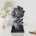 thumbnail image 4 of FLhrweasw Estatua Resina Con Cabeza León para Manualidades Adornos para Del (estilo B), 4 of 7