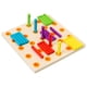 thumbnail image 2 of Juguete de tablero de madera para enhebrar con cuerdas para niños, juguete de aprendizaje de habilidades para la vida Likrtyny juguetes de los niños, 2 of 9