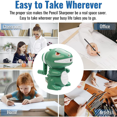 thumbnail image 5 of Colador de silicona con clip para ollas y sartenes, colador de alimentos de cocina, tamaño universal, escurridor resistente al calor para espaguetis, pasta, fideos y frutas - verde, 5 of 5