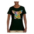 thumbnail image 3 of Dean Russo The Pig Animal Lover Womens Graphic T-Shirt, Forest Green, Medium, 3 of 6