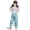 Light blue, variant on Bottoms for Girls Rain Windproof Mud Dungarees Summer Clothes for Kids,Light blue,2-3 Years
