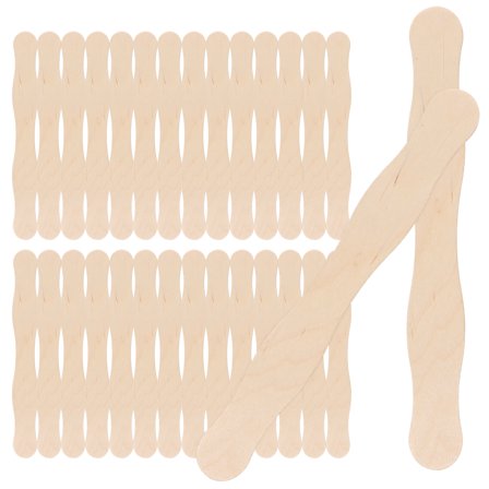 Black Popsicle Sticks for Crafts and Decor Reusable DIY Supplies 50PCS