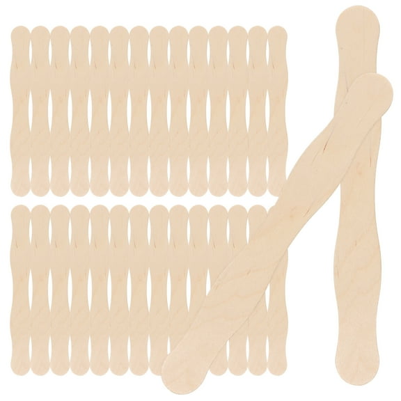 Black Popsicle Sticks for Crafts and Decor Reusable DIY Supplies 50PCS