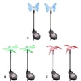 thumbnail image 3 of Matsuzay 2 luces solares de hadas con atmósfera mágica para jardín por la noche. Paquete de 2: mariposa, colibrí, libélula. Iluminación y accesorios B, 3 of 6
