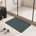 thumbnail image 3 of sruoe Bathroom Rugs, Bath Mat for Bathroom Floor 1pcs, Bath Mats for Bathroom Floor Non Slip Non Skid, Rectangular Polyester Floor Mat for Bath Door Household, Army Green, 3 of 5