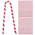 thumbnail image 1 of CIMAXIC 50 Pcs Tiges Chenille Bicolores Rouges et Blanches Torsadables Bâtonnets pour Enfants Cure-Pipes Enfant Tige Artisanale Fait Main Art Bricolage Matériaux Peluche Jouet Éducatif,11.81"X0.2"X0.2", 1 of 4