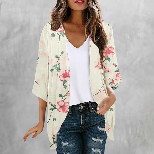 NJDVHB Cardigan d'Hiver pour Femmes, Blouse Décontractée à Manches Longues avec Poche
