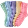 thumbnail image 6 of Mucky Cat Warm Winter Cozy Socks for Womens, 5 Pairs Non Slip with Grips - Anti Skid Fuzzy Hospital Slipper Socks, Fluffy Soft Fleece Socks, 6 of 6