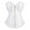 White, variant on Gkeoshab Shapewear for Women Corsets for Women Renaissance Floral Lace up Boned Overbust Corset Bustier Shapewear Shapewear Pink XS