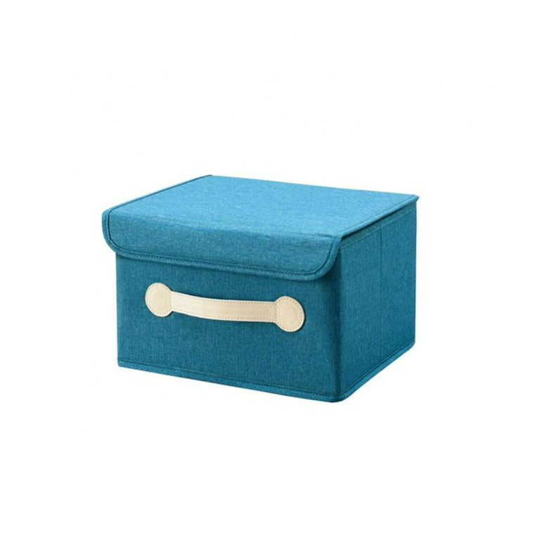 Large Storage Box with Flip-Top Lid, Decorative Holders