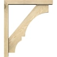 thumbnail image 3 of Ekena Millwork 4"W x 24"D x 28"H Balboa Block Rough Sawn Bracket w/ Offset Brace, Douglas Fir, 3 of 25