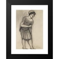 thumbnail image 2 of Antonin Procházka 11x14 Black Modern Framed Museum Art Print Titled - Lady with Umbrella, 2 of 5